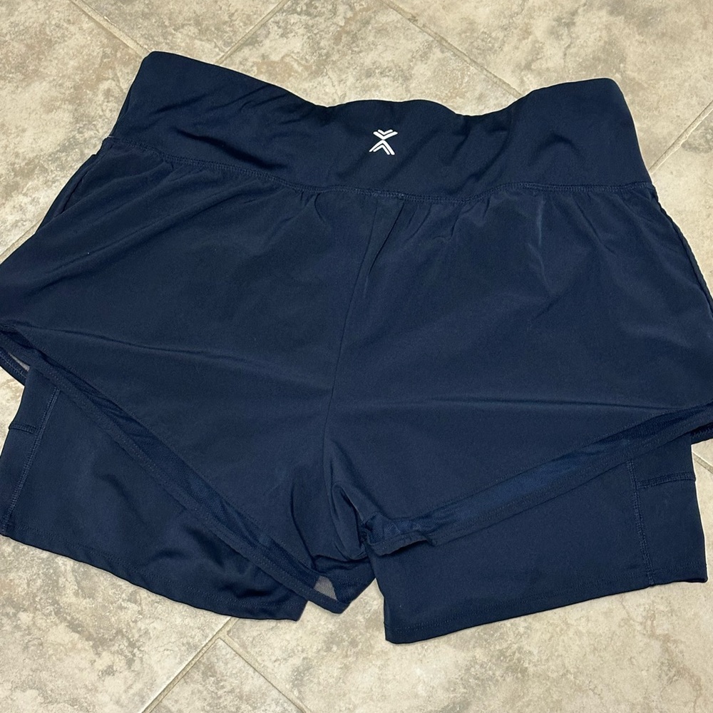 Xersion Women's Navy Blue Athletic Shorts - Picture 2 of 3